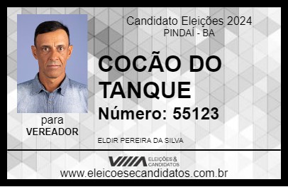 Candidato COCÃO DO TANQUE 2024 - PINDAÍ - Eleições