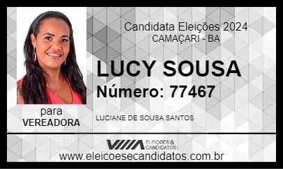 Candidato LUCY SOUSA 2024 - CAMAÇARI - Eleições