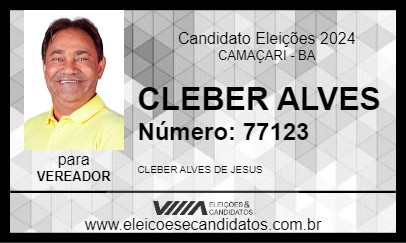 Candidato CLEBER ALVES 2024 - CAMAÇARI - Eleições