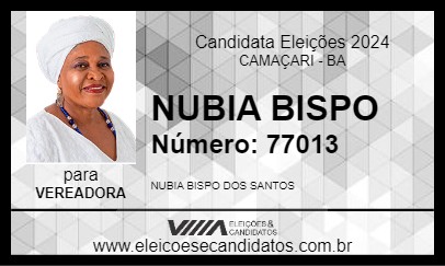 Candidato NUBIA BISPO 2024 - CAMAÇARI - Eleições