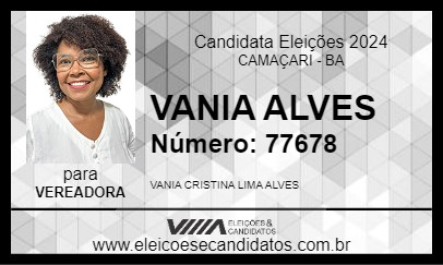 Candidato VANIA ALVES 2024 - CAMAÇARI - Eleições