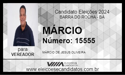 Candidato MÁRCIO 2024 - BARRA DO ROCHA - Eleições