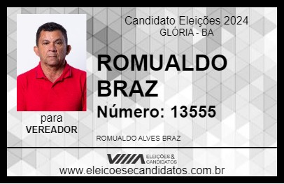 Candidato ROMUALDO BRAZ 2024 - GLÓRIA - Eleições