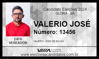 Candidato VALERIO JOSÉ 2024 - GLÓRIA - Eleições