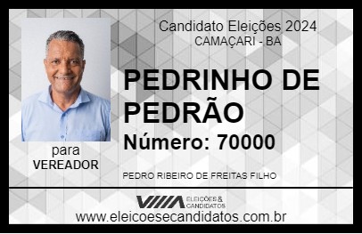 Candidato PEDRINHO DE PEDRÃO 2024 - CAMAÇARI - Eleições