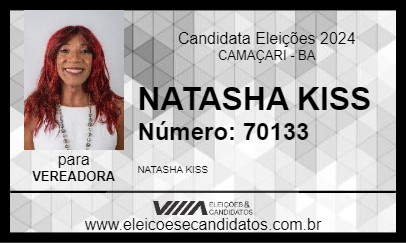 Candidato NATASHA KISS 2024 - CAMAÇARI - Eleições