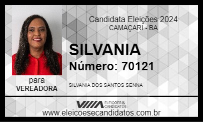 Candidato SILVANIA 2024 - CAMAÇARI - Eleições