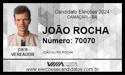 Candidato JOÃO ROCHA 2024 - CAMAÇARI - Eleições