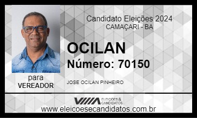 Candidato OCILAN 2024 - CAMAÇARI - Eleições