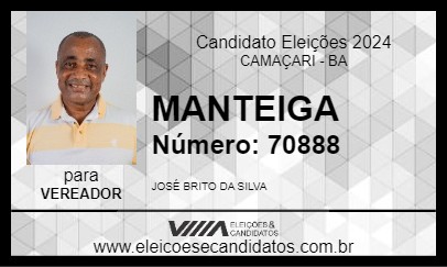 Candidato MANTEIGA 2024 - CAMAÇARI - Eleições