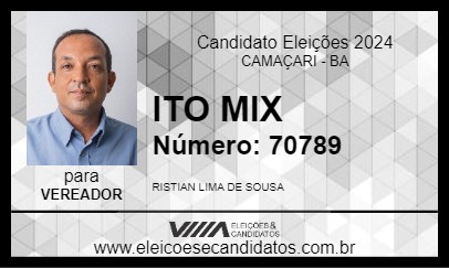 Candidato ITO MIX 2024 - CAMAÇARI - Eleições