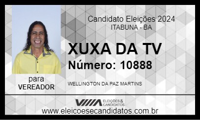 Candidato XUXA DA TV 2024 - ITABUNA - Eleições