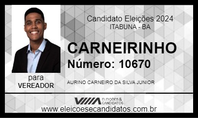 Candidato CARNEIRINHO 2024 - ITABUNA - Eleições