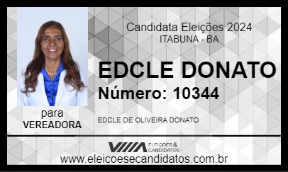 Candidato EDCLE DONATO 2024 - ITABUNA - Eleições