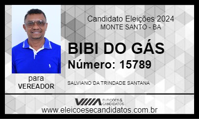 Candidato BIBI DO GÁS 2024 - MONTE SANTO - Eleições