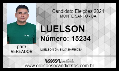 Candidato LUELSON 2024 - MONTE SANTO - Eleições