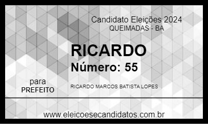 Candidato RICARDO 2024 - QUEIMADAS - Eleições