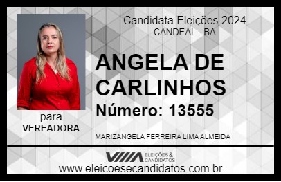 Candidato ANGELA DE CARLINHOS 2024 - CANDEAL - Eleições