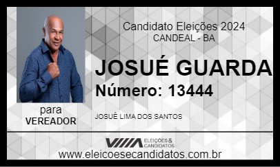 Candidato JOSUÉ GUARDA 2024 - CANDEAL - Eleições