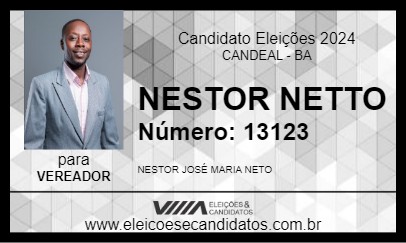 Candidato NESTOR NETTO 2024 - CANDEAL - Eleições