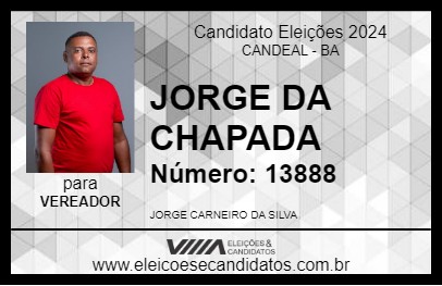 Candidato JORGE DA CHAPADA 2024 - CANDEAL - Eleições