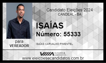 Candidato ISAÍAS 2024 - CANDEAL - Eleições