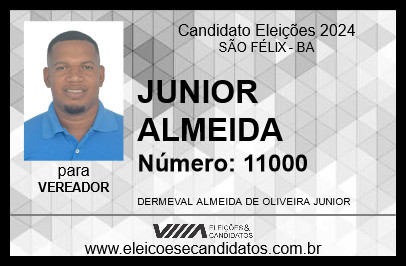 Candidato JUNIOR ALMEIDA 2024 - SÃO FÉLIX - Eleições