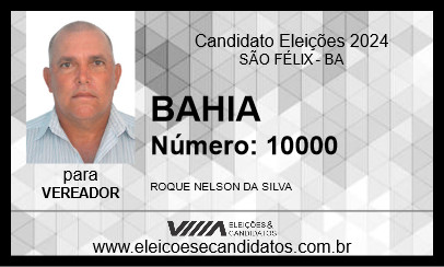 Candidato BAHIA 2024 - SÃO FÉLIX - Eleições