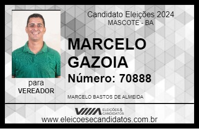 Candidato MARCELO GAZOIA 2024 - MASCOTE - Eleições