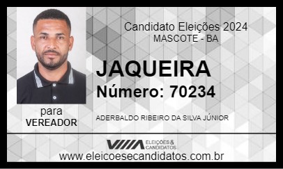 Candidato JAQUEIRA 2024 - MASCOTE - Eleições