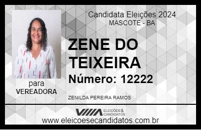 Candidato ZENE DO TEIXEIRA 2024 - MASCOTE - Eleições