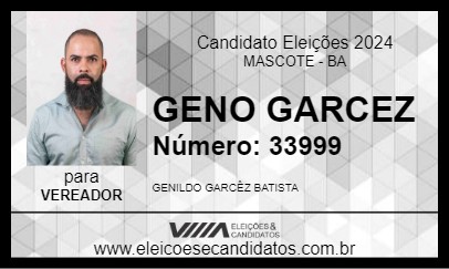 Candidato GENO GARCEZ 2024 - MASCOTE - Eleições