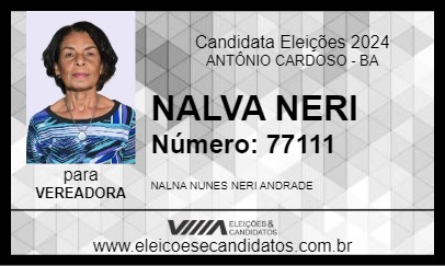 Candidato NALVA NERI 2024 - ANTÔNIO CARDOSO - Eleições