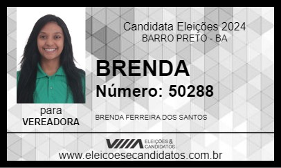 Candidato BRENDA 2024 - BARRO PRETO - Eleições