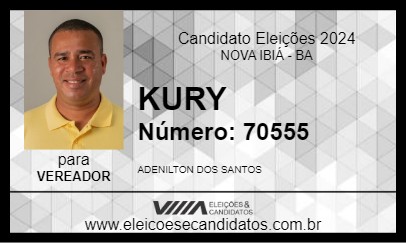 Candidato KURY 2024 - NOVA IBIÁ - Eleições