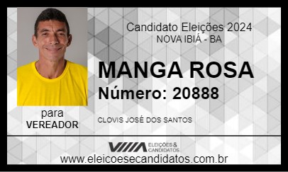 Candidato MANGA ROSA 2024 - NOVA IBIÁ - Eleições