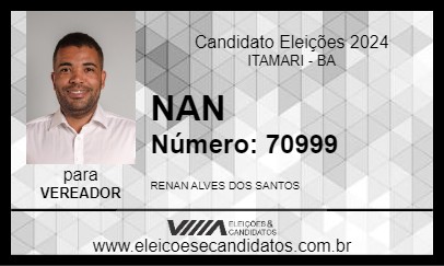 Candidato NAN 2024 - ITAMARI - Eleições