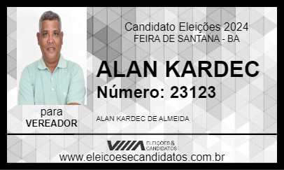 Candidato ALAN KARDEC 2024 - FEIRA DE SANTANA - Eleições