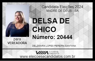 Candidato DELSA DE CHICO 2024 - MADRE DE DEUS - Eleições