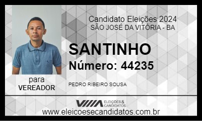 Candidato SANTINHO 2024 - SÃO JOSÉ DA VITÓRIA - Eleições