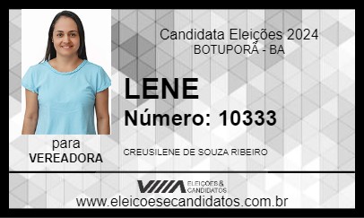 Candidato LENE 2024 - BOTUPORÃ - Eleições