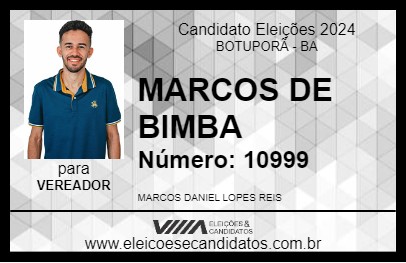 Candidato MARCOS DE BIMBA 2024 - BOTUPORÃ - Eleições