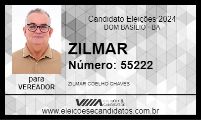 Candidato ZILMAR 2024 - DOM BASÍLIO - Eleições