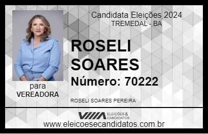 Candidato ROSELI SOARES 2024 - TREMEDAL - Eleições