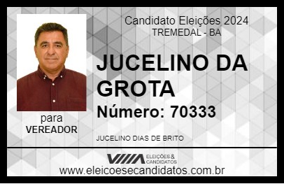 Candidato JUCELINO DA GROTA 2024 - TREMEDAL - Eleições