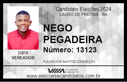 Candidato NEGO PEGADEIRA 2024 - LAURO DE FREITAS - Eleições