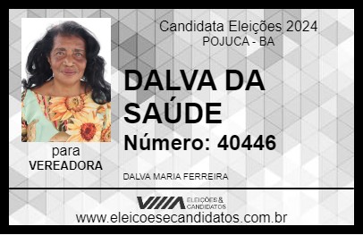 Candidato DALVA DA SAÚDE 2024 - POJUCA - Eleições