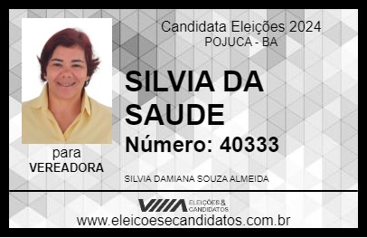 Candidato SILVIA DA SAUDE 2024 - POJUCA - Eleições