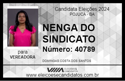 Candidato NENGA DO SINDICATO 2024 - POJUCA - Eleições