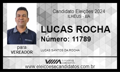 Candidato LUCAS ROCHA 2024 - ILHÉUS - Eleições